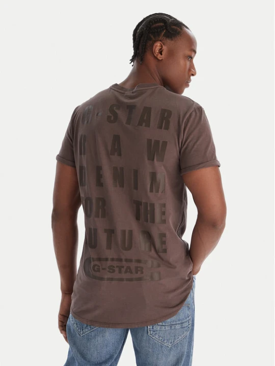Foto del prodotto G-Star Raw T-shirt Text Back D25971-2653 Blu Relaxed Fit