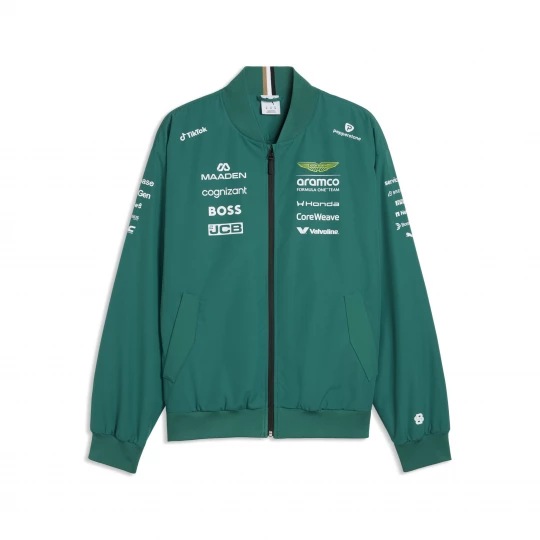 Foto del prodotto Giacca bomber PUMA x ASTON MARTIN ARAMCO F1® TEAM Replica da uomo, Accessori, Verde zielony