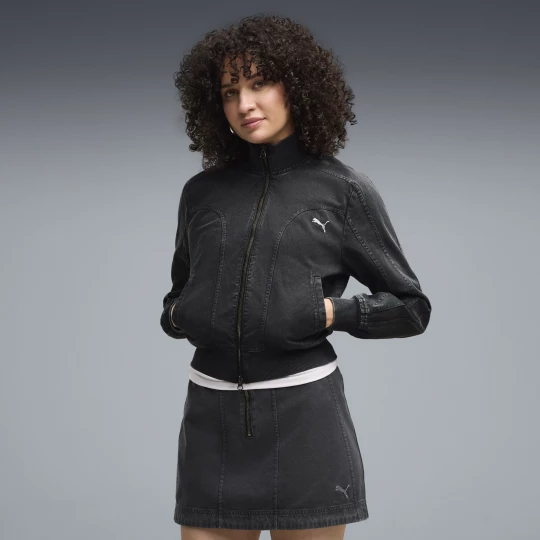 Foto del prodotto Giacca corta in twill slavato FUTURE.PUMA.ARCHIVE da donna, Abbigliamento, Nero czarny