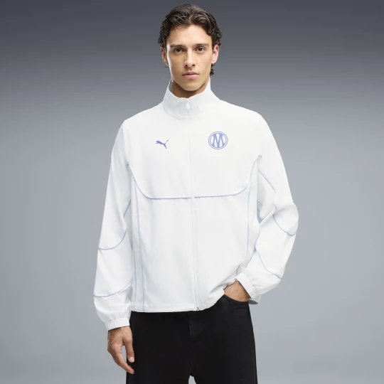 Foto del prodotto Giacca della tuta con zip integrale Olympique de Marseille PUMATECH-X da uomo, Abbigliamento, Bianco biały