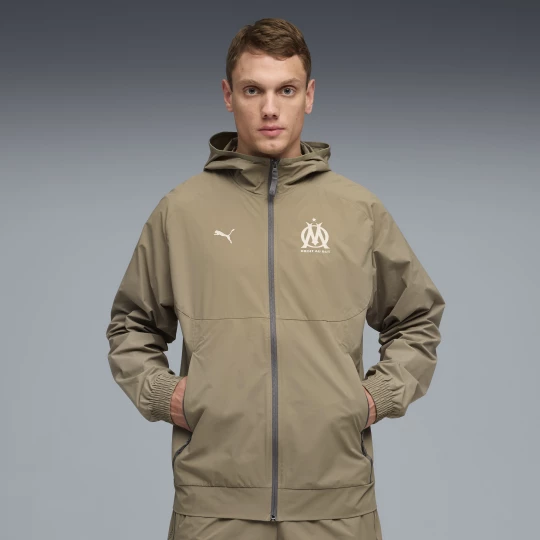 Foto del prodotto Giacca in tessuto Olympique de Marseille PUMATECH da uomo, Abbigliamento, Marrone brązowy