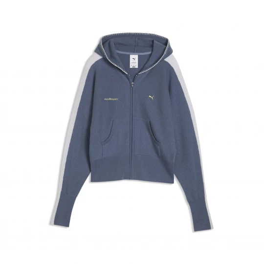 Foto del prodotto Giacca lavorata a maglia PUMA x MADHAPPY T7 da donna, Accessori, Blu niebieski