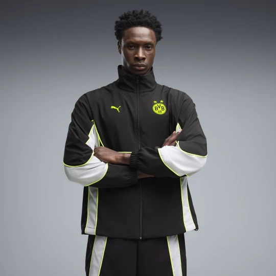 Foto del prodotto Giacca sportiva Borussia Dortmund PUMATECH-X con zip integrale da uomo, Abbigliamento, Nero czarny
