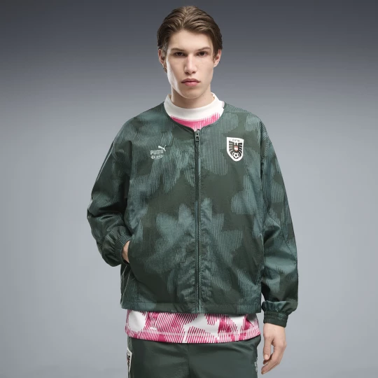 Foto del prodotto Giacca sportiva PUMA x AUSTRIA x SALEHE BEMBURY KING da uomo, Abbigliamento, Verde zielony
