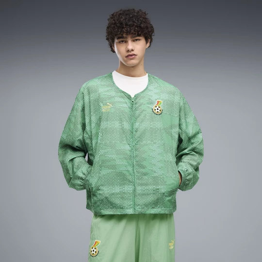 Foto del prodotto Giacca sportiva PUMA x GHANA x SALEHE BEMBURY KING da uomo, Abbigliamento, Verde zielony