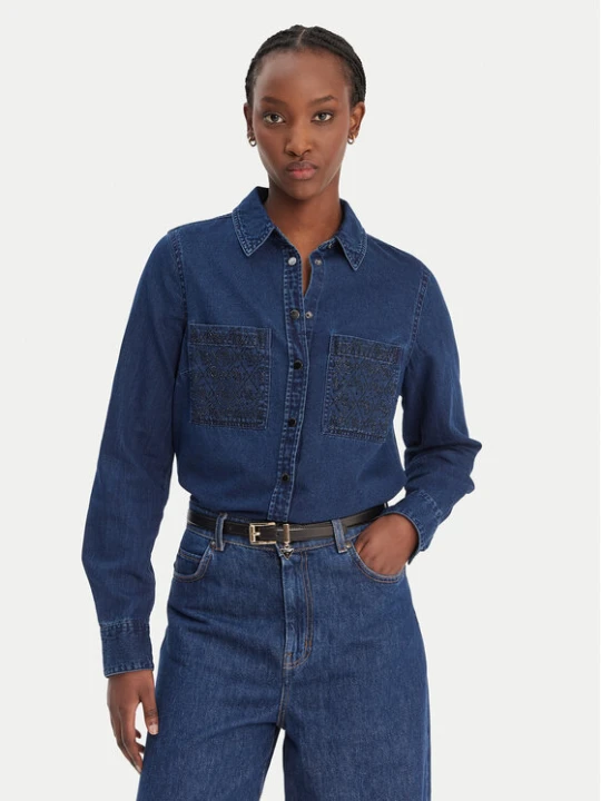 Foto del prodotto Guess camicia di jeans W6RH82 D6841 Blu scuro Regular Fit