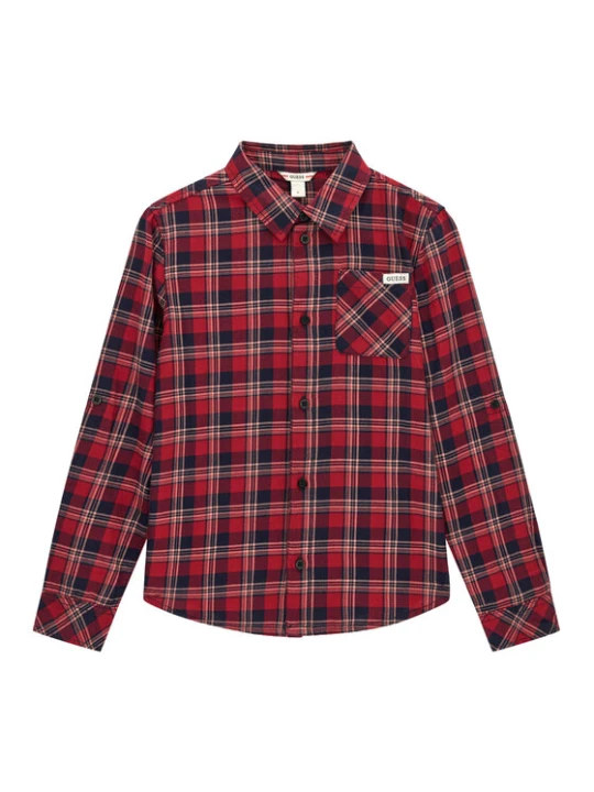 Foto del prodotto Guess Camicia L6BH02 W4107 Rosso Regular Fit