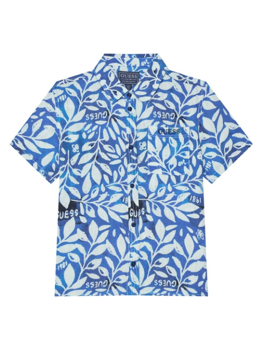 Foto del prodotto Guess Camicia L6GH01 WFBT0 Blu Relaxed Fit