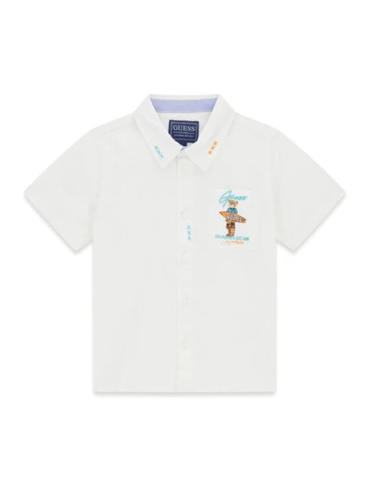 Foto del prodotto Guess Camicia N6GH04 WBHQ1 Bianco Regular Fit