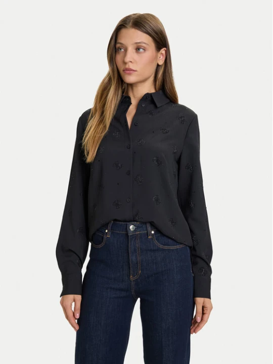 Foto del prodotto Guess Camicia W5BH80 W2982 Nero Regular Fit