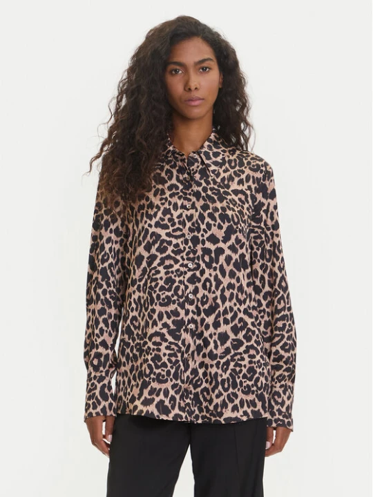 Foto del prodotto Guess Camicia W5YH03 WF1T2 Marrone Regular Fit