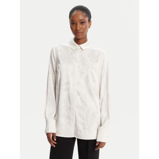 Foto del prodotto Guess Camicia W5YH40 WFQC2 Écru Regular Fit Crema