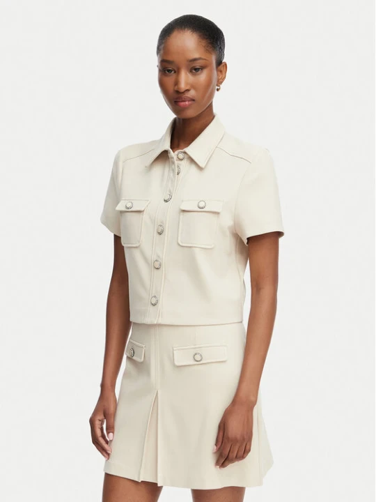 Foto del prodotto Guess Camicia W6RH83 KCMU2 Beige Regular Fit