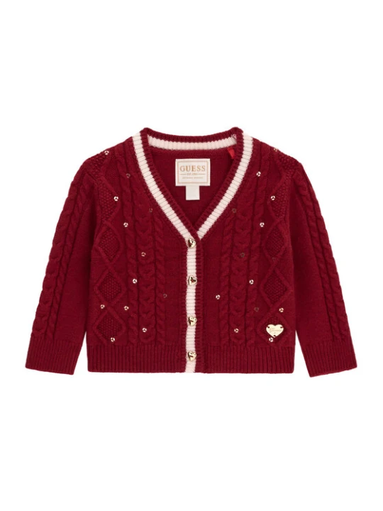 Foto del prodotto Guess Cardigan A6BR01 Z1312 Bordeaux Regular Fit