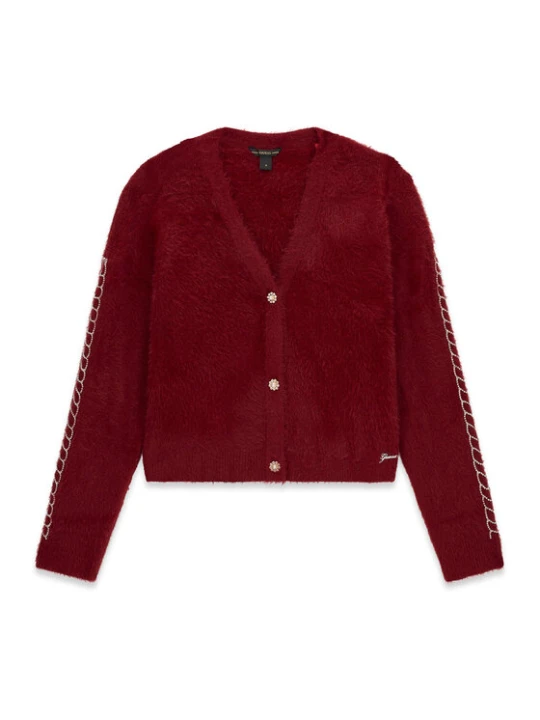 Foto del prodotto Guess Cardigan J6BR02 Z1334 Rosso scuro Regular Fit
