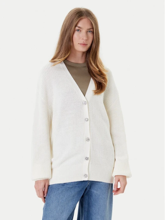 Foto del prodotto Guess Cardigan W5YR06 Z3OO0 Écru Regular Fit Crema