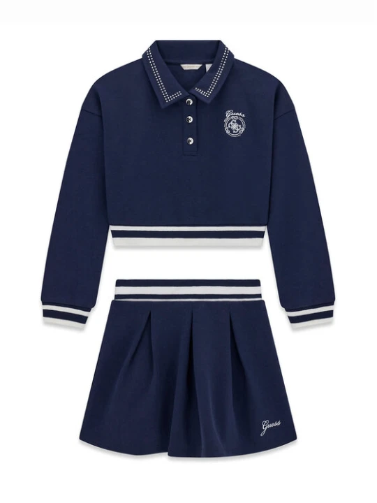 Foto del prodotto Guess Completo felpa e gonnellina J6BG04 K6341 Blu scuro Regular Fit