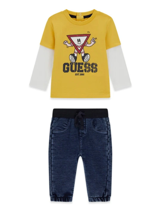 Foto del prodotto Guess Completo maglietta e pantaloni I6YG04 K3973 Giallo Regular Fit