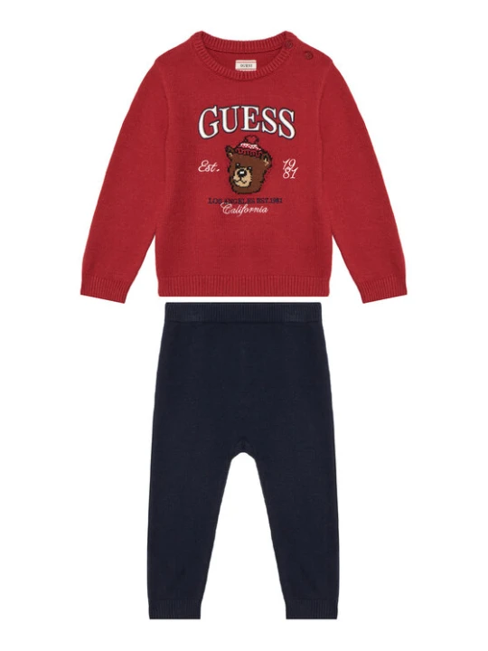 Foto del prodotto Guess Completo pullover e pantaloni di tessuto I6BG04 Z1273 Rosso Regular Fit