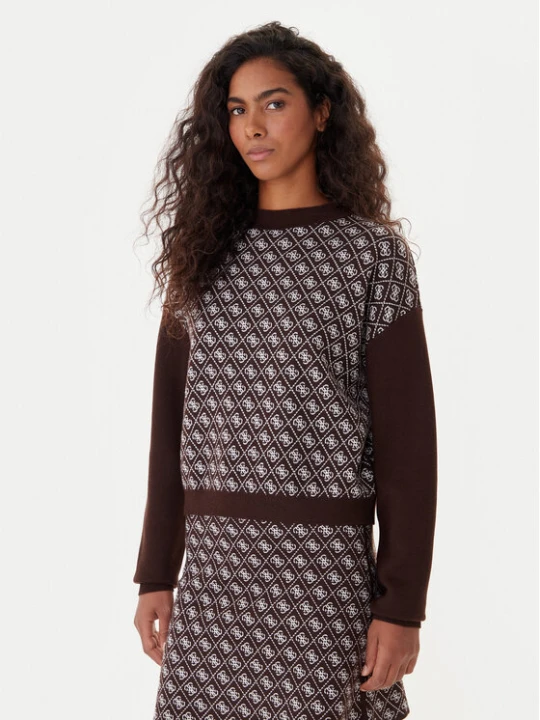 Foto del prodotto Guess Dolcevita W5BR23 Z3JD2 Marrone Relaxed Fit