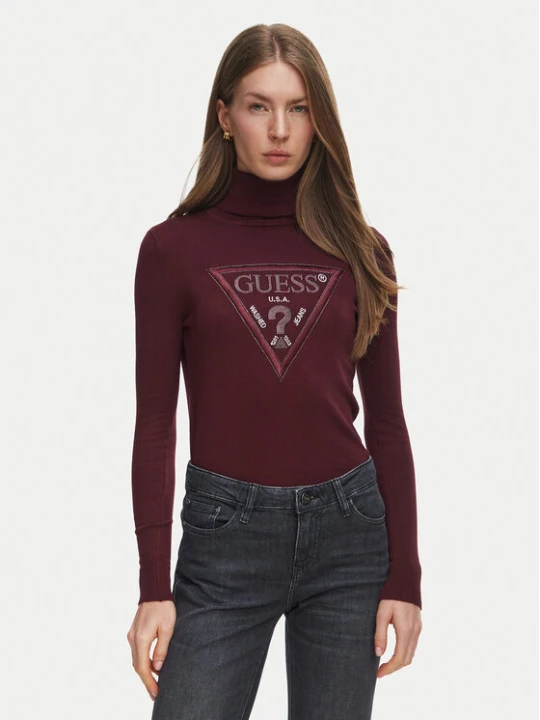 Foto del prodotto Guess Dolcevita W6BR54 Z1455 Bordeaux Regular Fit