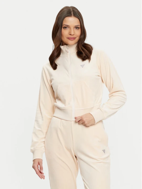 Foto del prodotto Guess Felpa V3BQ22 KBXI2 Écru Regular Fit Crema