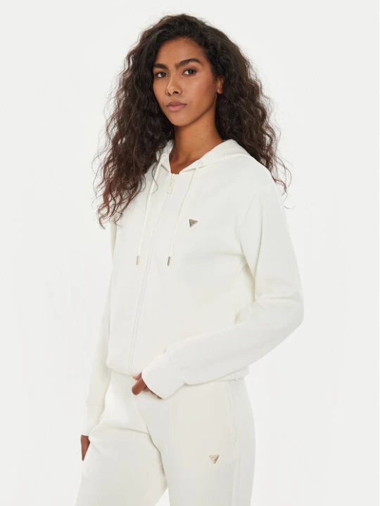 Foto del prodotto Guess Felpa V4YQ06 KCAY2 Écru Regular Fit Crema