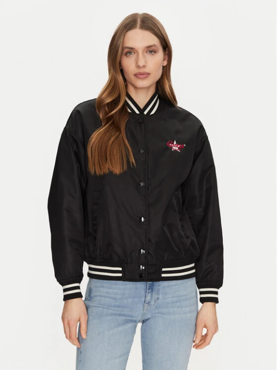 Foto del prodotto Guess Jeans Bomber W5RL43 WHAA2 Nero Regular Fit