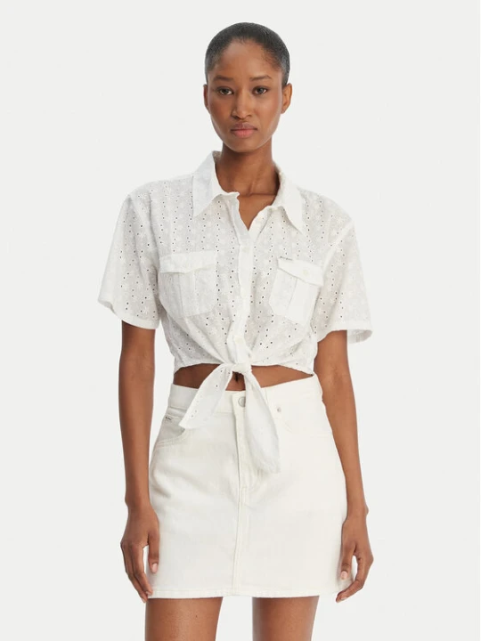 Foto del prodotto Guess Jeans Camicia W6GHA3 WO331 Bianco Regular Fit