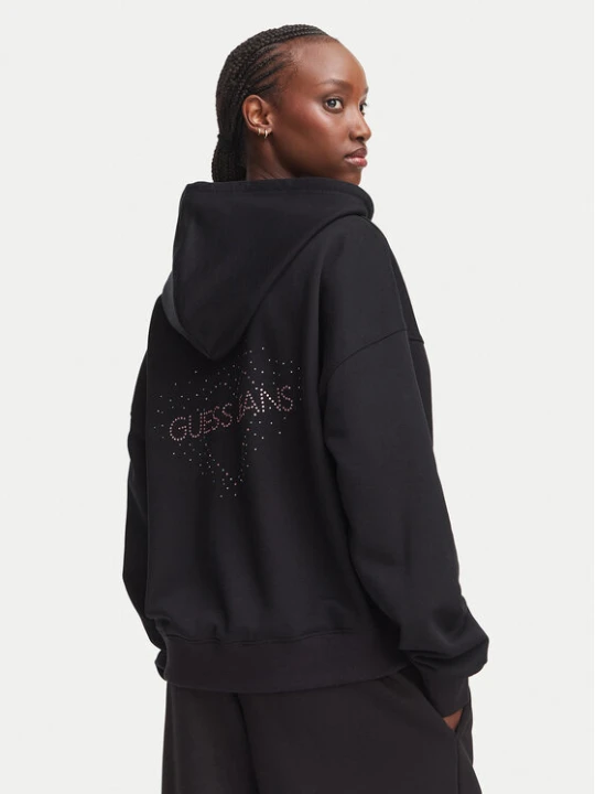 Foto del prodotto Guess Jeans Felpa W6YQ10 K3872 Nero Oversize