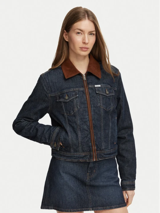 Foto del prodotto Guess Jeans Giacca di jeans W6BN02 D1811 Blu scuro Regular Fit