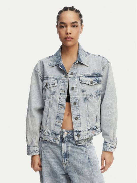 Foto del prodotto Guess Jeans Giacca di jeans W6GN56 D5M57 Blu Oversize