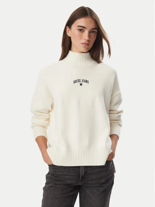 Foto del prodotto Guess Jeans Maglione W6BR09 Z1252 Crema Relaxed Fit