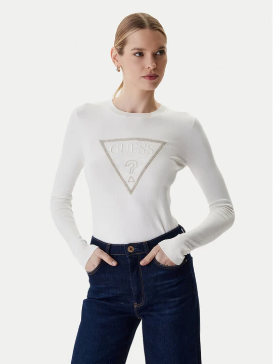 Foto del prodotto Guess Maglione W6RR49 Z2NQ2 Écru Regular Fit Crema