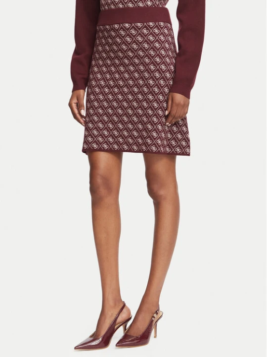 Foto del prodotto Guess Minigonna W5BD81 Z3JD2 Bordeaux Slim Fit