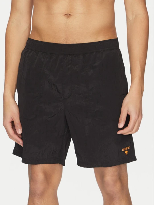 Foto del prodotto Guess Pantaloncini di tessuto F5GT13 WH1D2 Nero Regular Fit