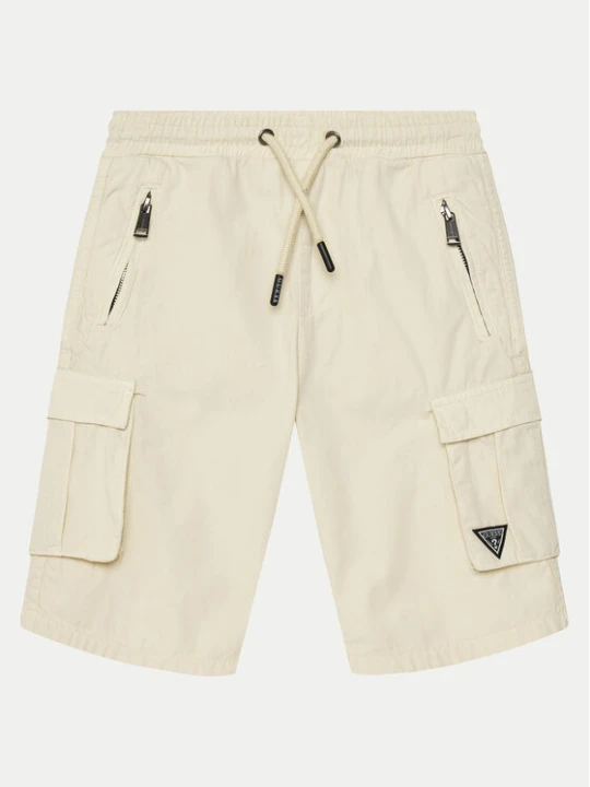Foto del prodotto Guess Pantaloncini di tessuto L2RD01 D3XN0 Écru Regular Fit Crema