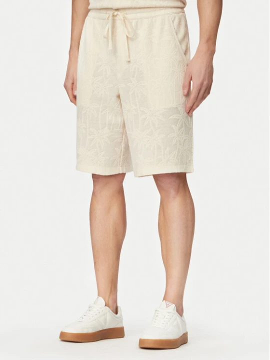 Foto del prodotto Guess Pantaloncini sportivi F6GD03 kremKG362 Crema Regular Fit