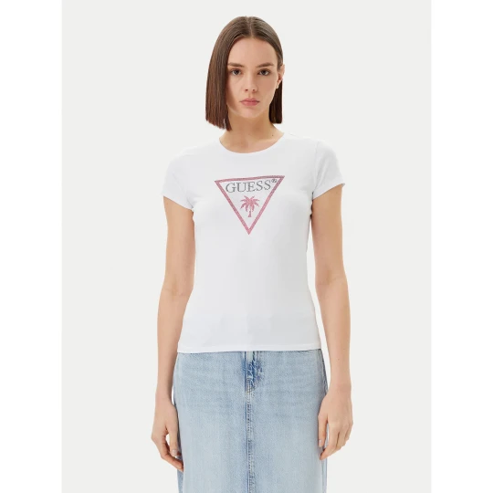 Foto del prodotto Guess T-shirt E5GI08 J1314 Bianco Slim Fit