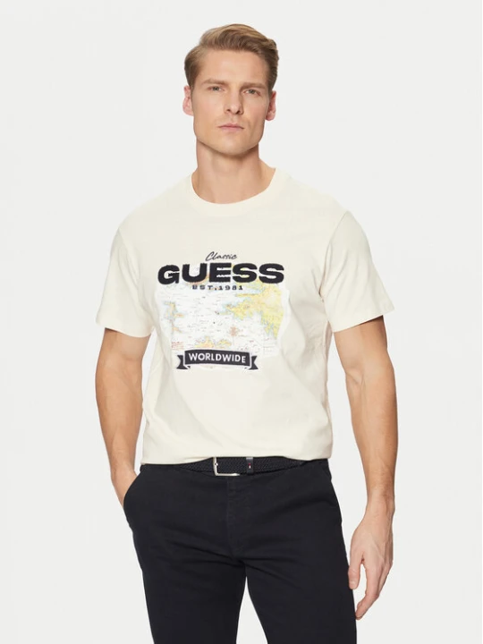 Foto del prodotto Guess T-shirt M5RI10 I3Z14 Écru Regular Fit Crema