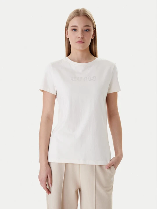 Foto del prodotto Guess T-shirt V3BI11 J1314 Écru Regular Fit Crema