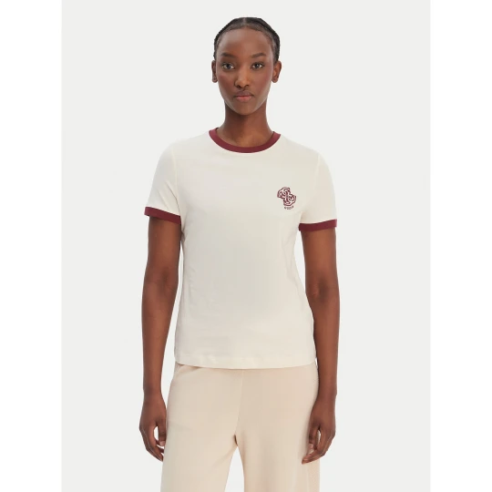 Foto del prodotto Guess T-shirt V6GI05 K2966 Écru Regular Fit Crema