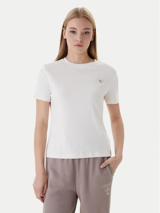 Foto del prodotto Guess T-shirt V6RI17 KD741 Écru Regular Fit Crema