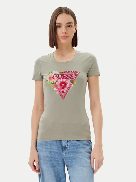 Foto del prodotto Guess T-shirt W5GI10 J1314 Verde Slim Fit