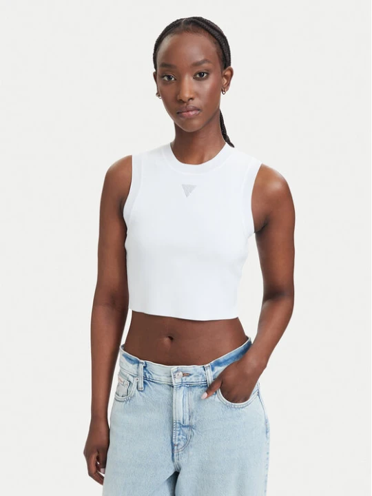 Foto del prodotto Guess Top W4GZ34 Z3F40 Bianco Slim Fit