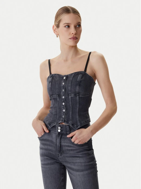 Foto del prodotto Guess Top W6RH80 D6921 Grigio Slim Fit