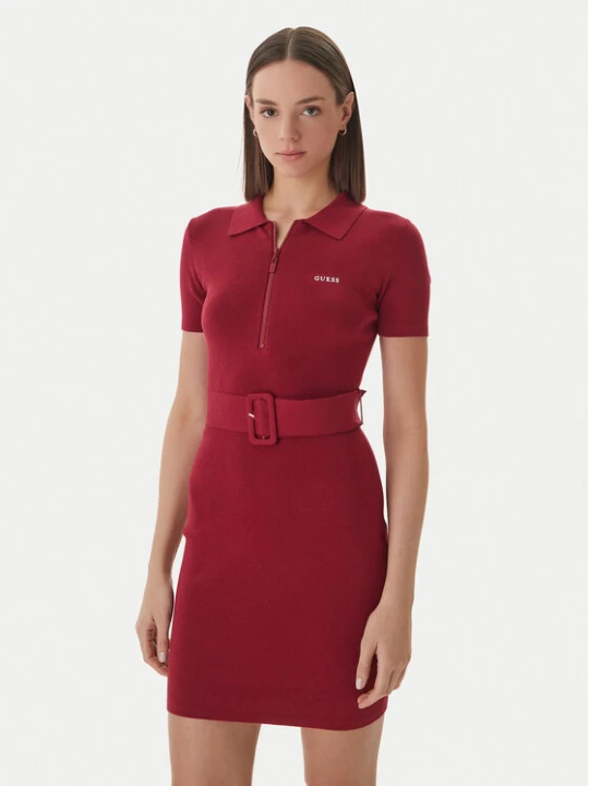 Foto del prodotto Guess Vestito di maglia V6RK08 Z4642 Bordeaux Slim Fit