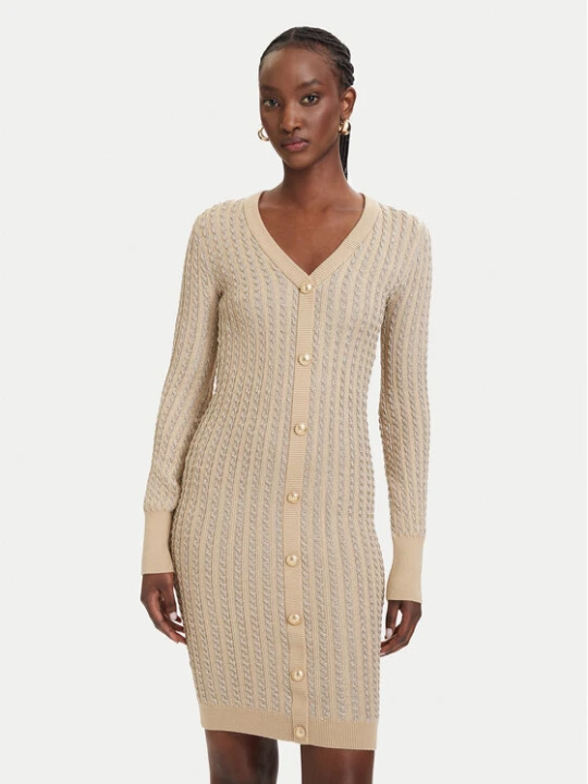 Foto del prodotto Guess Vestito di maglia W5RK09 Z3KT0 Beige Bodycon Fit