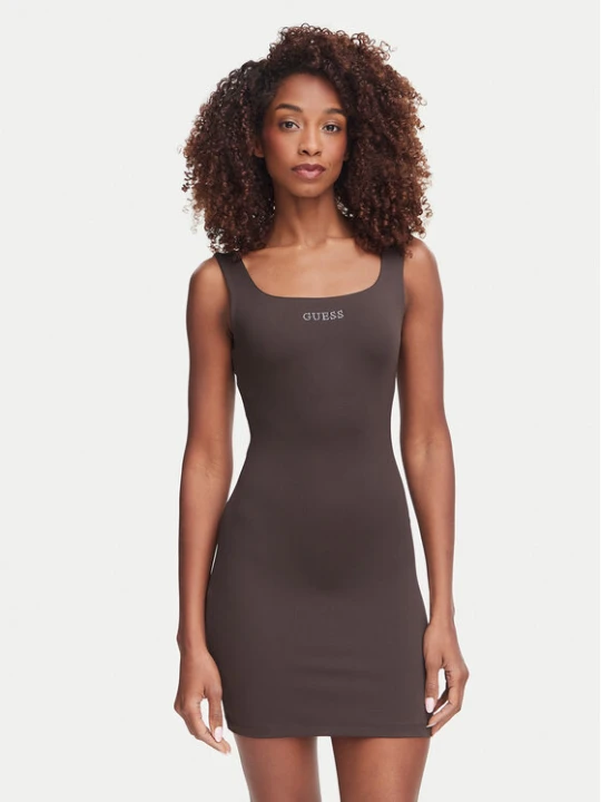 Foto del prodotto Guess Vestito estivo V6YK07 K4711 Marrone scuro Slim Fit