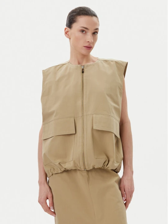 Foto del prodotto Herskind Gilet 5511150 Cachi Regular Fit